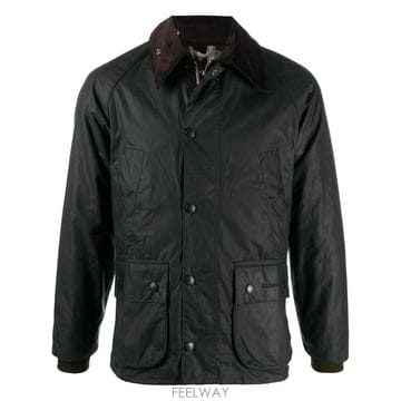 바버 BEDALE WAXED 자켓 인 그린 WAXED 코튼 MWX0 B0302362663