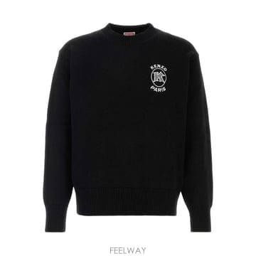 겐조 블랙 코튼 스웨터 FG65PU8043EB99J B0302362702