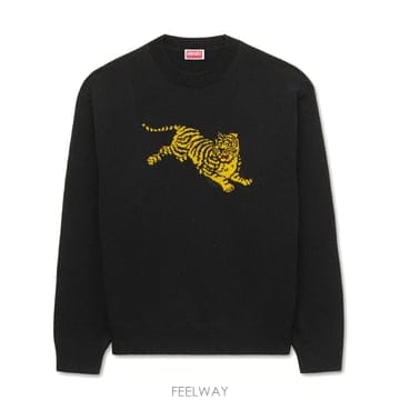 겐조 블랙 코튼 스웨터 FG65PU8243FN99J B0302362703