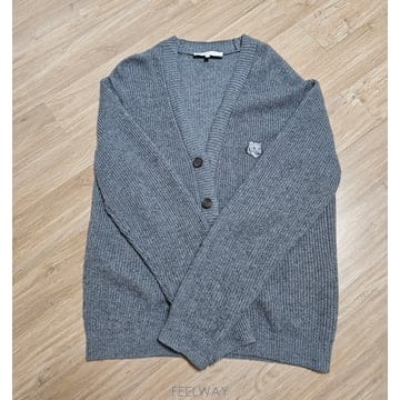 메종키츠네 NM00501KT1093 폭스헤드 니트 가디건