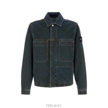 26FW 스톤 아일랜드 블루 린스 버튼 디테일 코치 재킷 L2S144100006S0J40 VJ229 BLAC