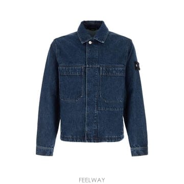 26FW 스톤 아일랜드 블루 린스 버튼 디테일 코치 재킷 L2S144100006S0J34 VJ202 BLUE