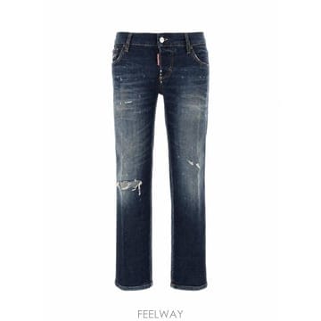 26FW 디스퀘어드2 스트레이트 팬츠 S72LB0946S30664 470 NAVY BLUE