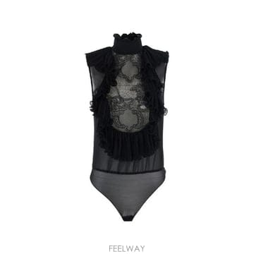 | Other Brand | �׶�����Ÿ �ؿ� �����ں�Ÿ����ġ ���� RUFFLED BODYSUIT CB01067E2110�׶�����Ÿ �ؿ� �����ں�Ÿ����ġ ���� RUFFLED BODYSUIT