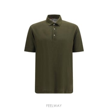 Loro Piana [K68]�η��ǾƳ� FAI1314 5O56 ���� ���� ���ɼ��� Linen Polo Shirt[K68]�η��ǾƳ� FAI1314 5O56 ���� ���� ���ɼ��� Linen 