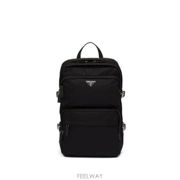 프라다 Re Nylon and 사피아노 leather backpack 10272956809480 TP7257