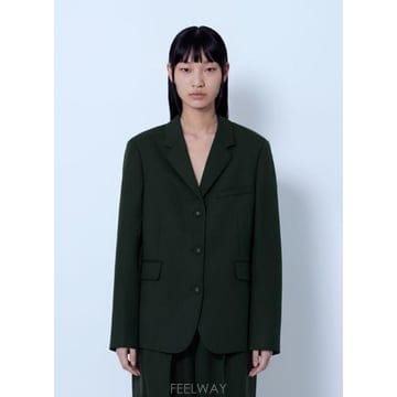 가니 울 트윌 블랜드 싱글 블레이저