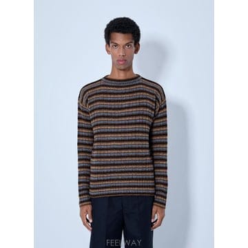 26 FW 프라다 남성 셰틀랜드 울 보트넥 스웨터 pra0166210ora