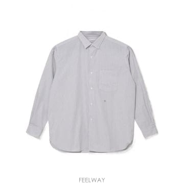24SS 나나미카 맨즈 셔츠 REGULARCOLLARSTRIPEWINDSHIRTSUGF362EBEIGE TP
