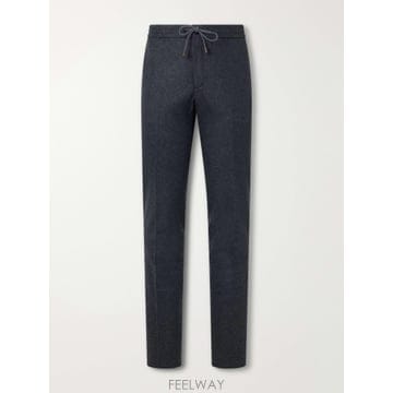 26 FW SLOWEAR 그레이 캐시미어 플란넬 스트레이트핏 스트링 팬츠 TP581955107