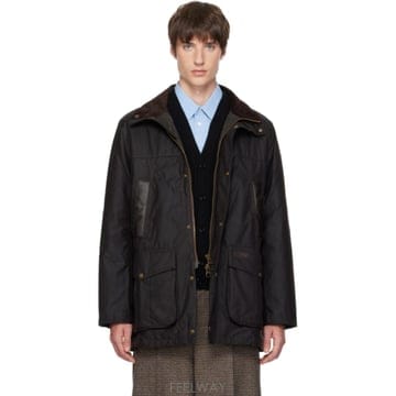 26 FW 바버 브라운 상달 왁스 재킷 262390M180004