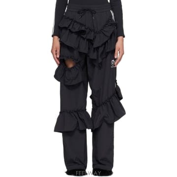 26 FW 시몬 로샤 블랙 adidas Originals 프릴 트랙 팬츠 262405F086000