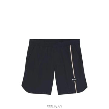 26 FW 보스 logo print side stripe shorts 50561530 TP459271282