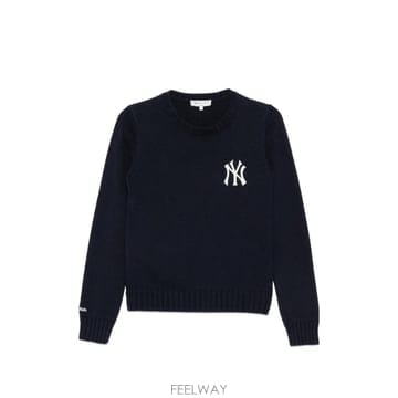 26 FW 스포티앤리치 헤리티지 양키스 자수 스웨터 WS065610300BL106 TP454253535
