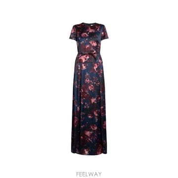 26 FW 에르뎀 floral print belted gown AW26G90052734029 TP458872