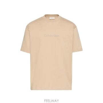 26 FW 캘빈클라인 logo embroidered T shirt LV040HM228PF0 TP4592181