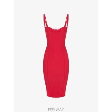 26 FW Elisabetta Franchi 테크니컬 패브릭 드레스 AB00267E2 TP458890335