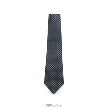 26 FW Canali 기하학 패턴 실크 넥타이 18HJ046 TP455435785