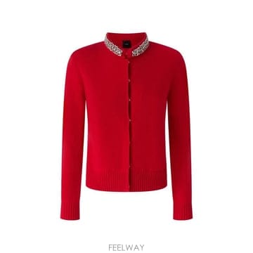 26 FW PINKO 장식 칼라 가디건 107275A3GI TP457707651