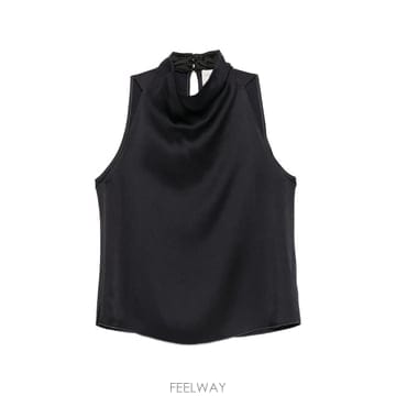 26 FW Forte Forte 하이 넥 민소매 블라우스 15067MYTOP TP456639336