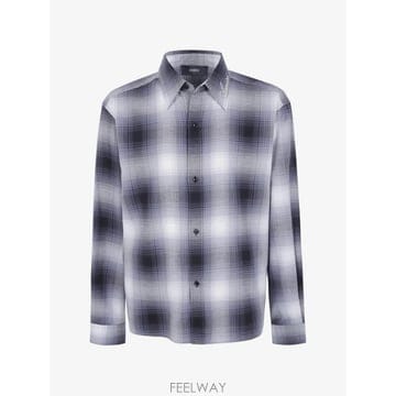 26 FW 아미리 체크 로고 자수 셔츠 AM426SH064 TP458813377