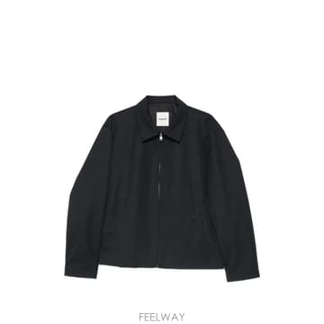 26 FW 산드로 집업 윙 칼라 재킷 SHPBL01447 TP456636600