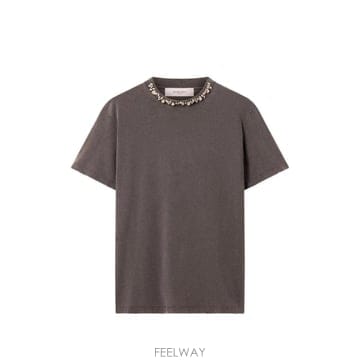 26 FW Golden Goose 크리스털 장식 티셔츠 GWP01220P000670 TP458506226