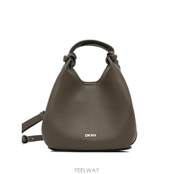 26 FW 디케이앤와이 폴라 매듭 핸들 그레인 레더 토트 백 R53BAM60 TP455513249