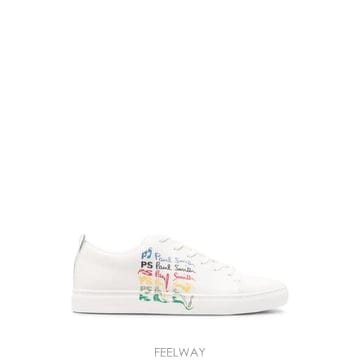 26 FW 폴스미스 로고 프린트 레더 스니커즈 M2SLEE68WLEA TP459266862