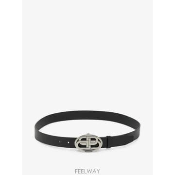26 FW 발렌시아가 타원형 블랙 BB 벨트 8732082ABC0 TP458885132
