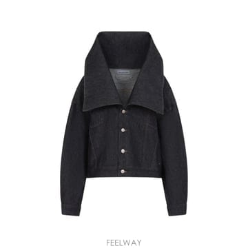 26 FW 발렌시아가 오버사이즈 칼라 데님 재킷 A00977TVWA4 TP459216368
