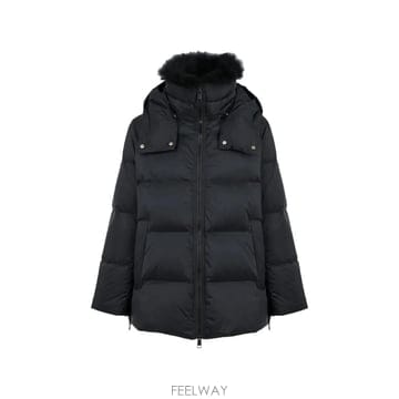 26 FW 이브살로몬 퍼 트리밍 후드 다운 재킷 27W24WFM01576U04W TP458335972