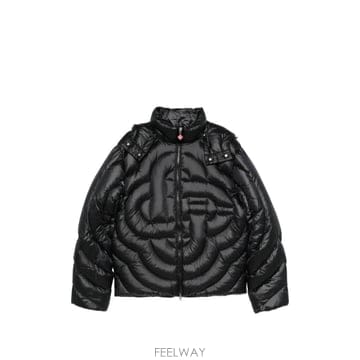 26 FW 카사블랑카 블랙 퀼팅 다운 패딩 재킷 MPF26OT22701 TP458879972