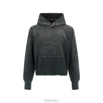 메종마르지엘라 프린트 디테일 후디