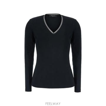 26 FW 파비아나필리피 비즈 트리밍 V넥 스웨터 JED216F604L907825 TP456628734