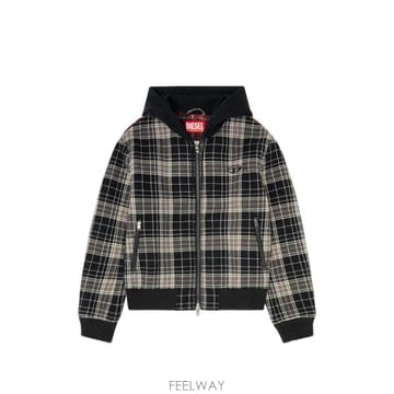 26 FW 디젤 테디 체크 플란넬 봄버 재킷 A227850CJCL TP456200523