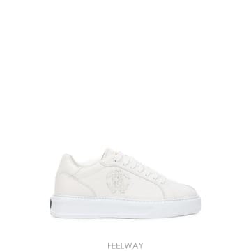 26 FW 로베르토 카발리 로고 패치 레더 로우탑 스니커즈 SOS00FPZ448 TP459379719