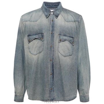 26 FW 루드 페이디드 이펙트 데님 셔츠 RHPS24SR11012305 TP455165811