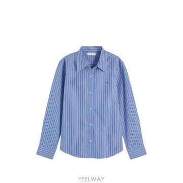 26 FW 타미힐피거 세로 스트라이프 긴소매 셔츠 WW0WW51155 TP457608614