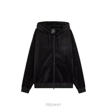 26 FW 요지야마모토 로고 프린트 벨벳 이펙트 후드티 IA4371 TP456199388