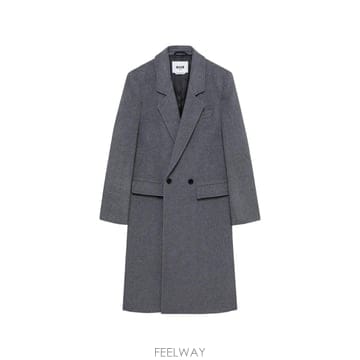 26 FW 엠에스지엠 피크드 라펠 더블 브레스티드 코트 4140MC06267606 TP458862893