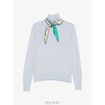 26 FW Forte Forte 스카프 디테일 스웨터 15434BISMYKNIT TP458333470