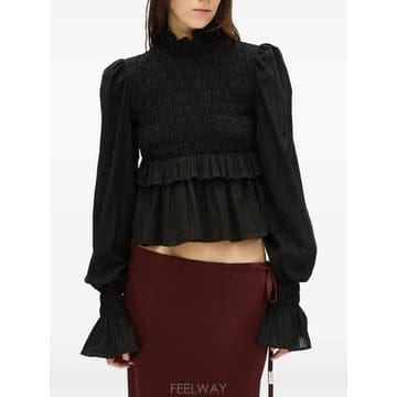 26 FW 앤드뮐미스터 러플 디테일 블라우스 B0014417FA752 TP458391335