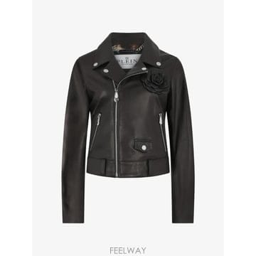 26 FW 필립플레인 플라워 디테일 바이커 재킷 FAFCWLB1210PLE010N TP458389535