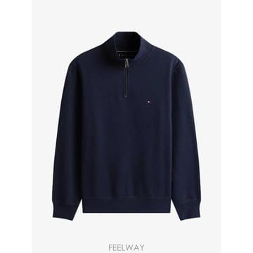 26 FW 타미힐피거 로고 자수 쿼터 지퍼 스웨트셔츠 MW0MW37233 TP457727311