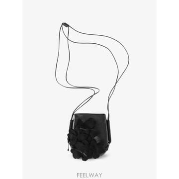 26 FW 헤레우 플로럴 장식 레더 숄더 백 FLORIWBA260011BLACK TP458853720