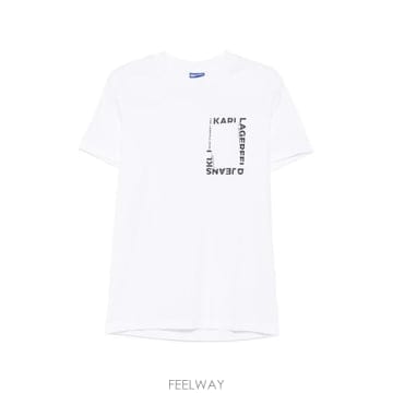 26 FW 칼라거펠트 로고 프린트 티셔츠 B2M17046 TP454202546