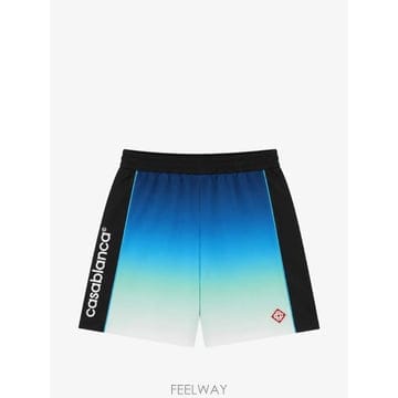 26 FW 카사블랑카 그레이디언트 이펙트 로고 프린트 쇼츠 MPF26JTR25301BLUEGRADIENT T