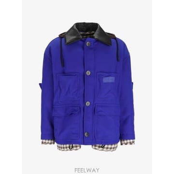 26 FW 로에베 로고 패치 콘트라스트 트리밍 재킷 H526Y02WIB TP459204679