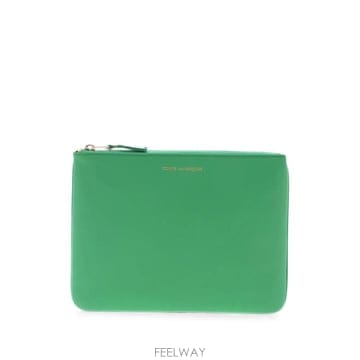 26 FW 꼼데가르송 로고 프린트 레더 파우치 SA5100 TP459242516